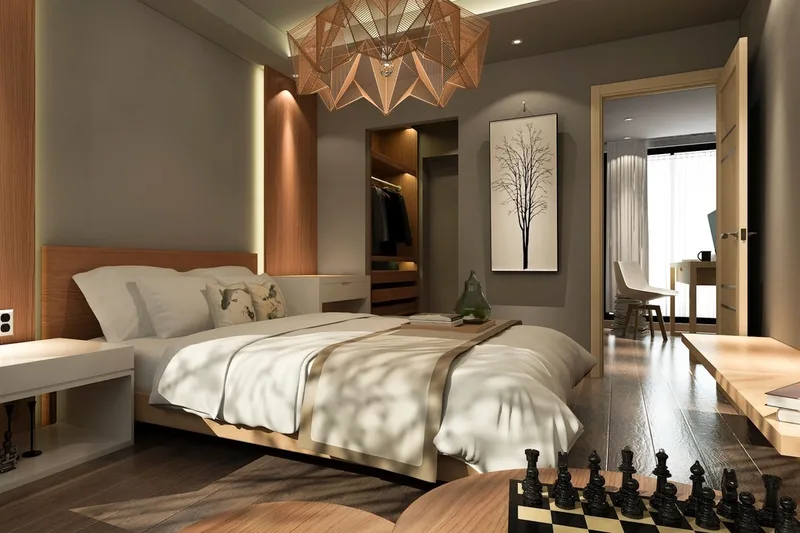 Quarto — Casa moderna com 3 suítes e piscina no Parque Residencial da Fraternidade 2