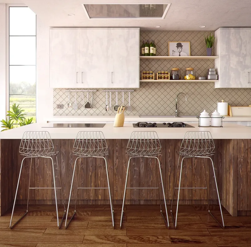 Cozinha — Apartamento de alto padrão de 1 quarto no Jardim Bela Vista
